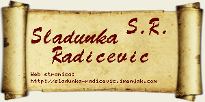Sladunka Radičević vizit kartica